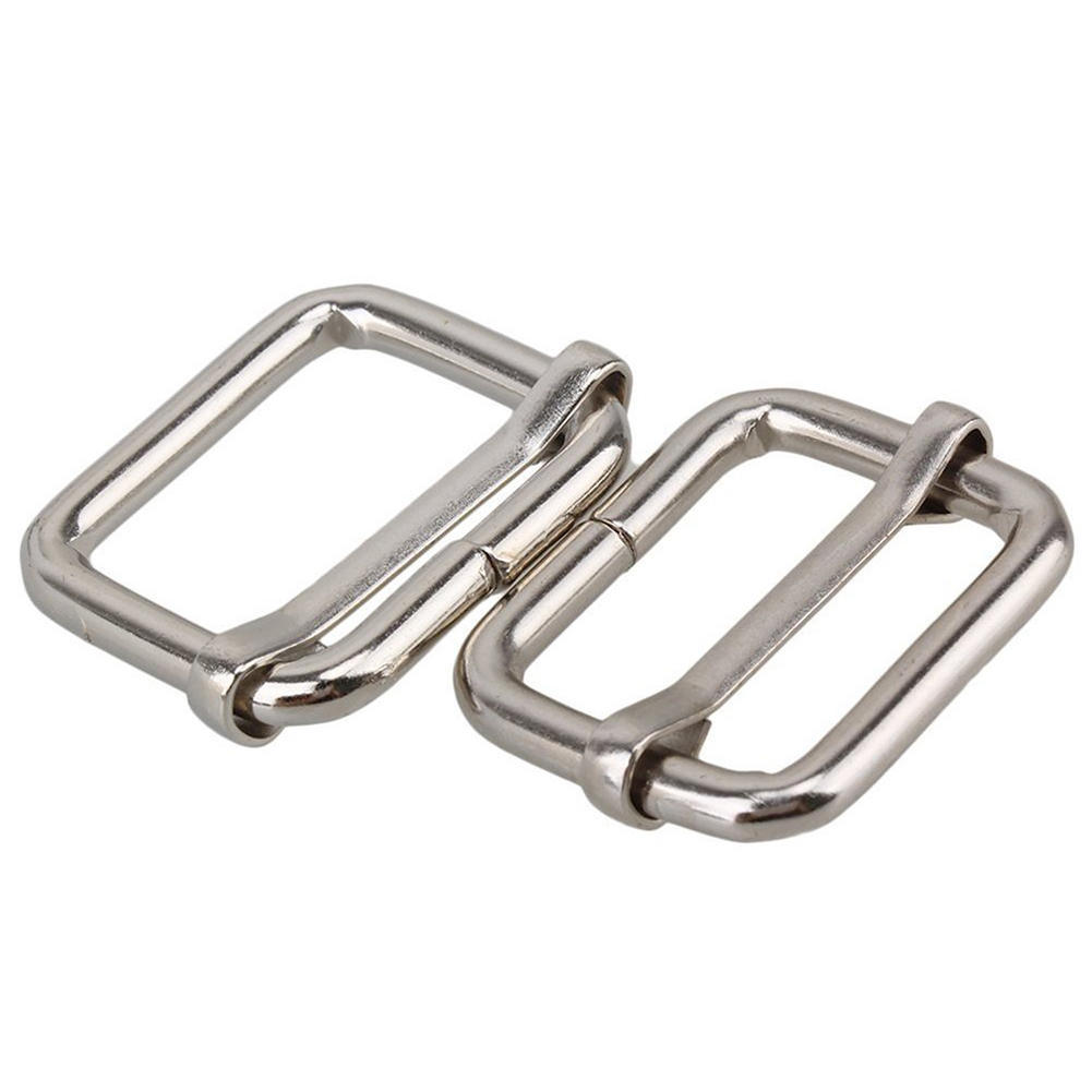 Metal Slides Tri-glides Roller Pin Belt Buckle Handbag Web Strap Slider Adjuster