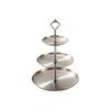 3 Tiers Metal Dessert Platters With Stable Base Display Stands Serving Tray For Wedding Receptions And Home Use