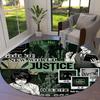 Death Note Round Area Rug Carpet Rug For Living Room Bedroom Sofa Playroom Decor Nonslip Floor Mat