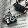 Retro Mini Camera Pendant Choker Flash Light Vintage Sweater Chain  For Men and Women
