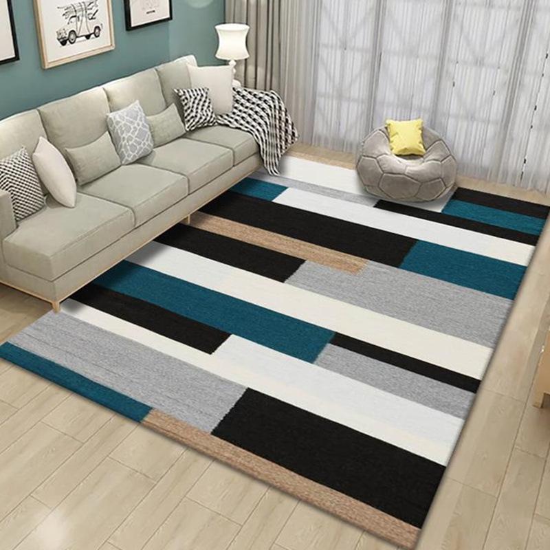 Modern Nordic Rectangular Carpet for Living Room, Bedroom, and Sofa Area