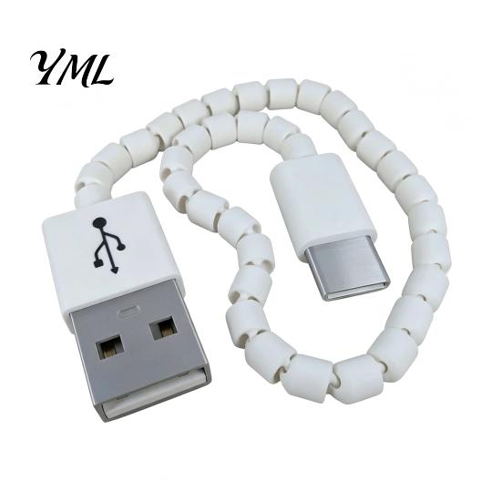 Sensory Toys for Adults 3D Printed Imitation USB Cable Fidget Toy, Flexible Articulated Focus Tools Work Stress Relief Toy Office Desk Decompression