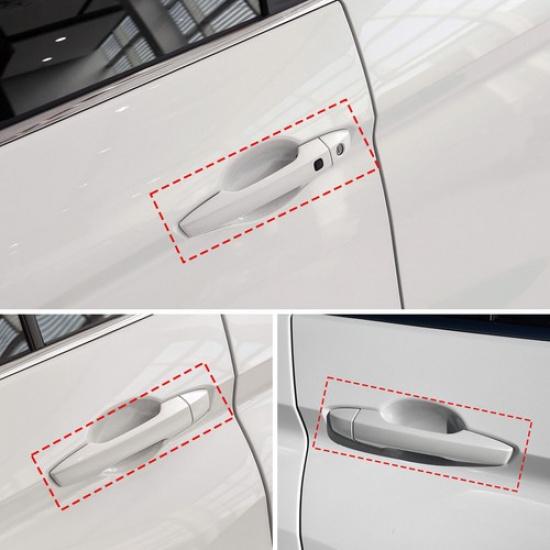 ABS Carbon Fiber Door Handle Cover Trim For Mitsubishi Eclipse Cross 2018-23