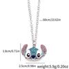 Adorable Cartoon Stitch Rhinestone Pendant Necklace For Fashionable Holiday Gift