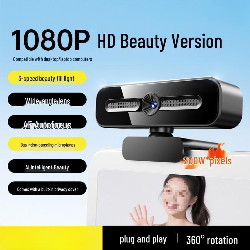Driver-Free 4K Webcam for Desktop and Laptop: Ideal for Online Classes and Live Streaming