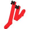 Japanese Style Over-the-knee Bow Socks Sexy High Tube Socks For College Fashion Friction-resistant Polyester Fiber