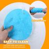 3Pcs Rubber Jar Opener,Round Large Jar Opener Gripper Pad Kitchen Non-Slip Coasters for Weak Hands,6.7x6.7Inch(Gray,Blue,Orange)
