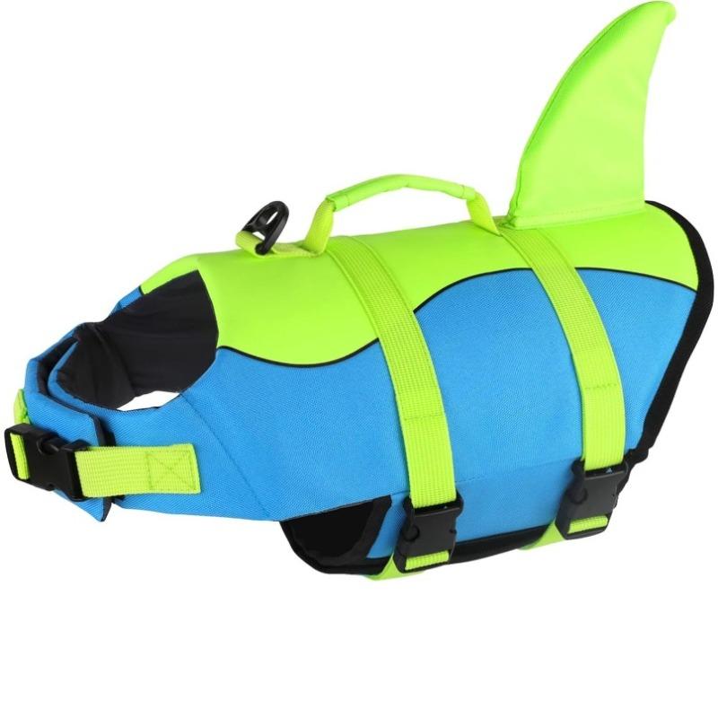 Pet Dog Life Jacket Pets Cat Dogs Life Jackets Puppy Cats Large Dogs Summer Swimming Safety Vest with Handle Rescue Clothes
