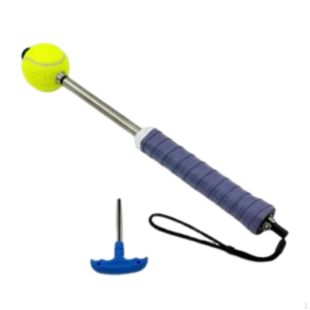 Tennis Serve Training Adjustable Aid with Sound Hitting Feedback Tool for Kids Adults Speed
