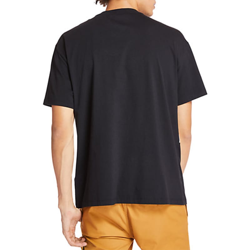 Timberland T Shirts Men's Black Crew Neck Moderate A22S1P56