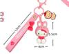 Sanrio Hello Kitty Figures Keychain Kawaii Melody Kuromi Doll Pendant Decoration Keyring Jewelry Girl&Kid Gifts Toys