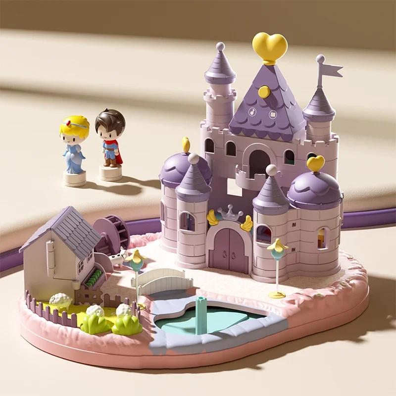 

Игровой набор «Замок принцессы», магнитный домик мечты принцессы с 2 минифигурками, подарок для девочек, игрушки от 3 лет OneSize