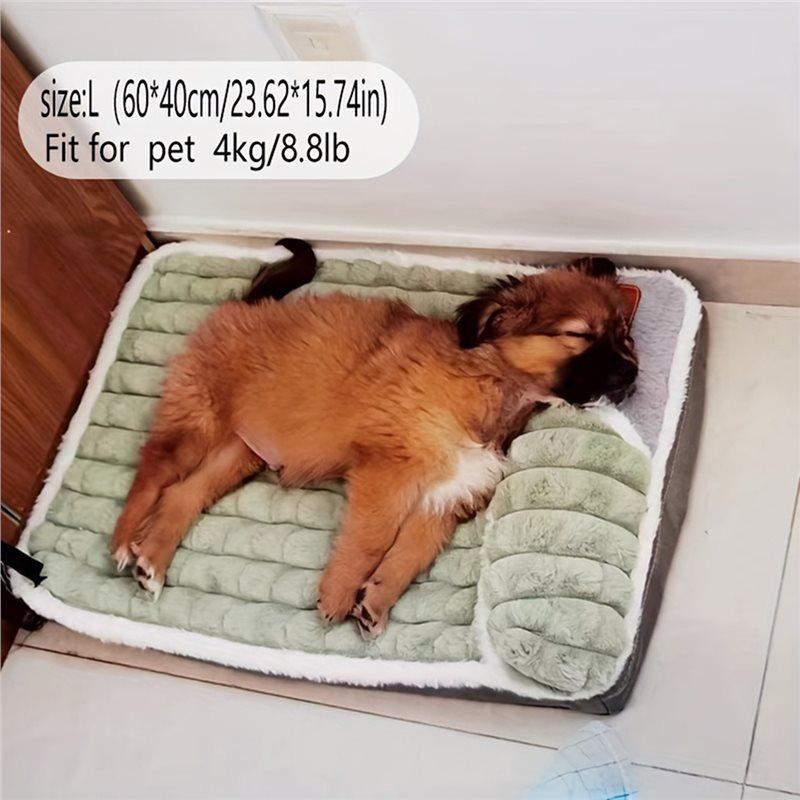Fleece Pet Blanket Detachable Mat Washable Kennel Mattress Winter Dogs Sleeping Bed For Cats Puppies Large Dog Supplies
