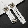 Designer Sports Silicone Band for Apple Watch Strap 49mm 45mm 44mm 42mm for Iwatch Series 9 8 7 6 5 4 Se 3 Ultra 2 Men Bracelet