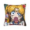 Sailor Moon Kawaii Meme Pillow Case Soft Pillow Cover Vintage Pillowcases For Sofa Home Decoration
