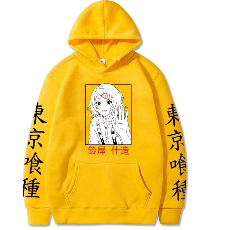 Tokyo Ghoul Japanese Animation Hoodies Men Fashion Long Sleeve Sweatshirts Women Harajuku Streetwear Pullovers Sudaderas