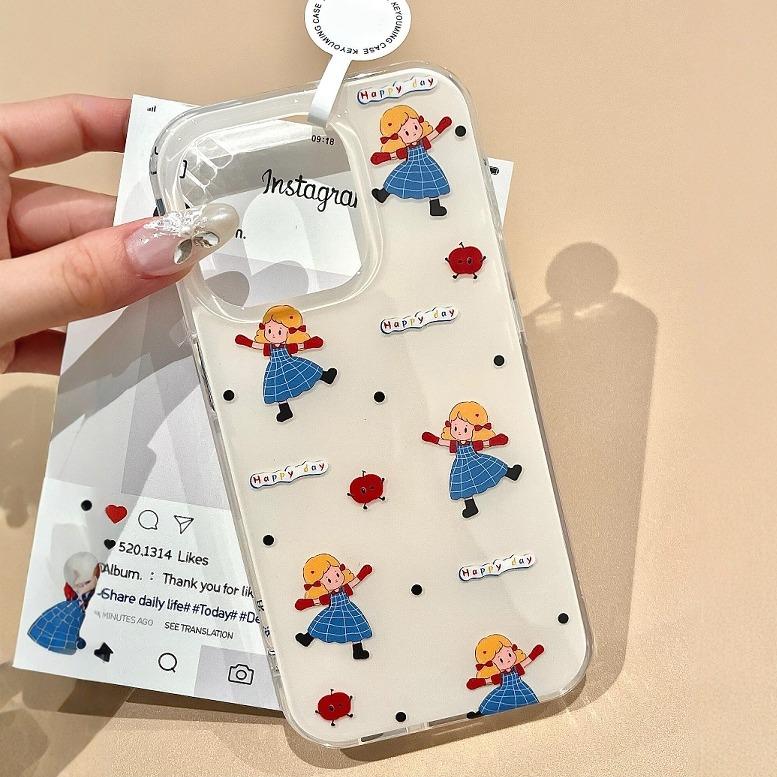 Korean Style Skirt Girls Suitable for Apple 16 Mobile Phone Case IPhone   New 12 Women's 11 Soft Shell