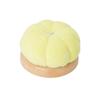 Creative Pumpkin Pin Cushion Solid Color Pumpkin Shape Pumpkin Shape Needle Pincushions with Wooden Base DIY Craft
