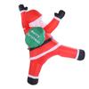 6.6ft Hanging Xmas Inflatable Santa Decoration with Present Bag Built In LED Lights Blow Up Santa Holiday Decor for