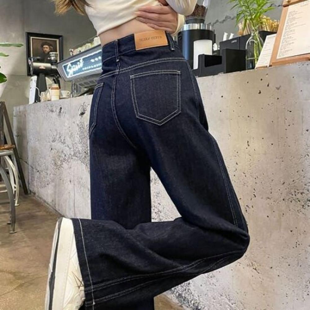 Navava Women Fleece Denim Pants Stitch Point Np289