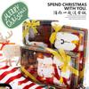 Winter Coral Fleece Socks Women'S Medium Tube Thickened Warm Sleeping Floor Socks Women'S Gift Box Christmas Socks Cute
