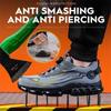 New Work Safety Shoes 36-48 Size For Women MenMens Steel Toe Athletic Shoes WaterproofLightweight Breathable Antiskid Boots Men Work