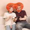 Double Head Basketball Headgear Hat Lovely Photography Props Hat Sport Party and Event Head Accessories for Family Game