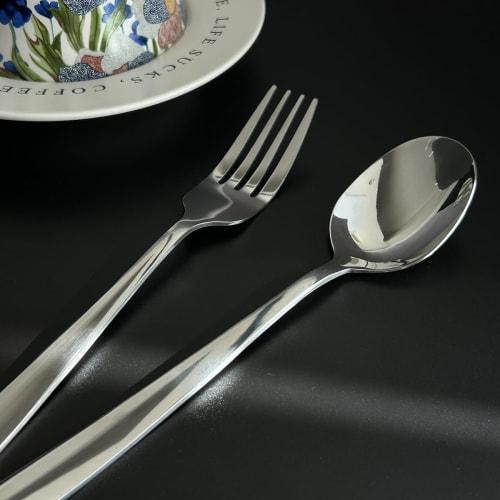 Hive Mind Cutlery Assortment Set (6-Piece Set) - Spoons, Forks, and 4-Piece Sets (2-Piece Set) - Curry, Salad, and Soup Spoons, Dishwasher Safe