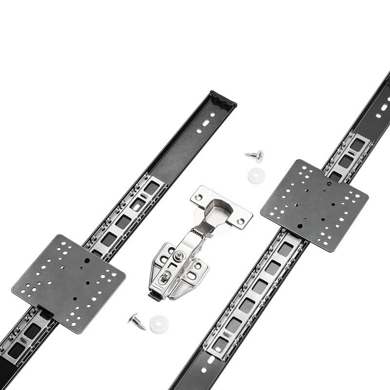 Dobradiça de Trilho Deslizante para Gabinete de Ar Condicionado de Teto com Porta Basculante