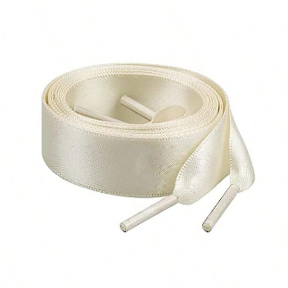 1 Pair Flat Satin Ribbon Shoelaces Colorful Silk Shoestrings Wide Shoe Laces for Sneakers Skate Shoes Boots Sport Shoes Y2K Summer Daily Wear