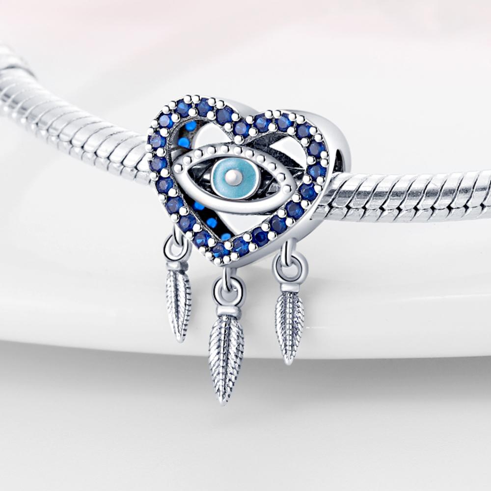 Copper Classic Devil'S Eye Series Charms Beads Fit Original Fine Braceletsdiy Jewelry Gift Accessory