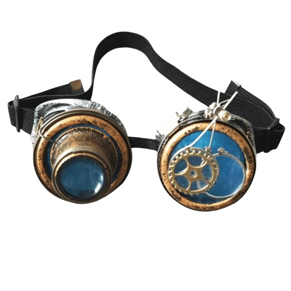 Colored Lenses Steampunk Goggles Detachable Lens Costume Prop Protective Eyewear Halloween