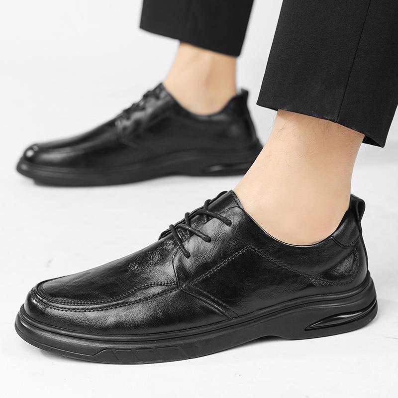 Модные мужские туфли-броги для делового костюма — фото 7