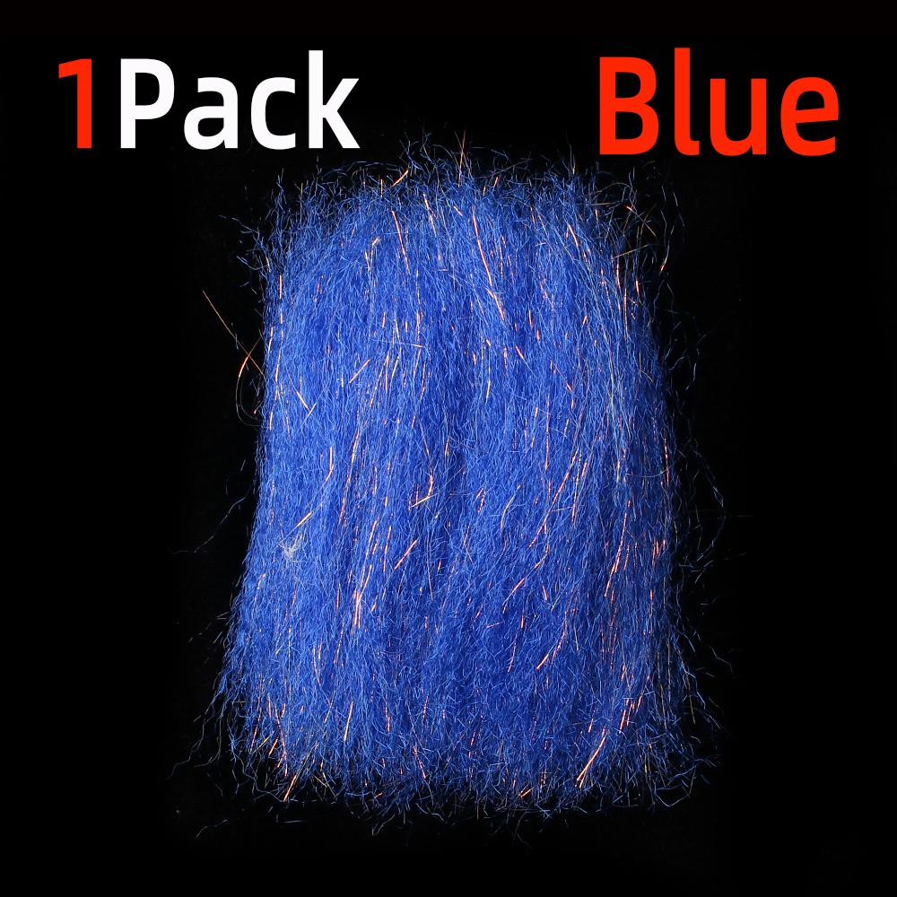 

1 упаковка гофрированного волокна Slinky Fiber Flash Streamer Fiber для мушек Minnow Streamer Flies Saltwater Trout Bass Pike Lure Материал для вязания мушек