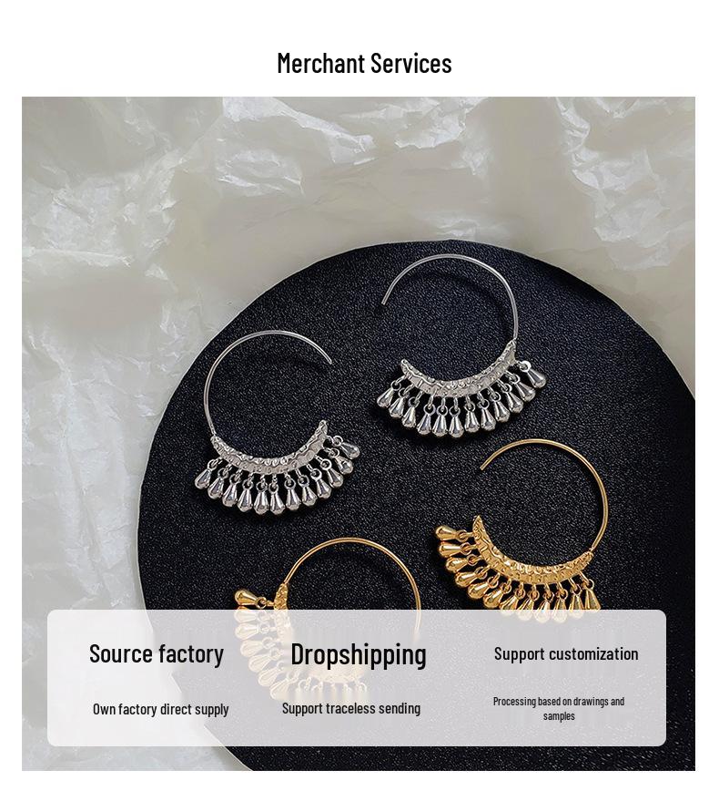 Elegant Light Luxury Real Gold-Plated Copper Stud Earrings - European & American Style for Women