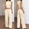 2024 Polka Dot Wide-Leg Culottes with Elastic Waist for Women - Spring/Summer Collection