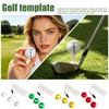 Golf Ball Line Marker Template 3pc Set with Pen for Accurate Alignment and Straight Line Drawing On Golf Balls for Practice and Play