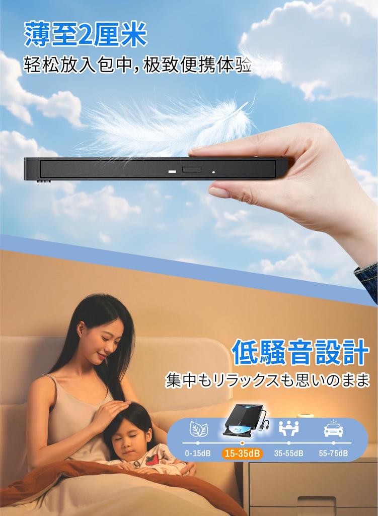 In CD DVD unterstützt sowohl USB DVD externer tragbarer DVD CD unterstützt externe Festplatte Windows-Anschluss [Neu 2025] Player, Player, 3.0/Typ-C-Anschlüsse, 7-in-1