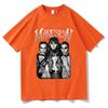 Italian Rock Band Maneskin World Tour T-shirt Fashion Gothic Retro Men Women Loose Short Sleeve Casual T Shirts
