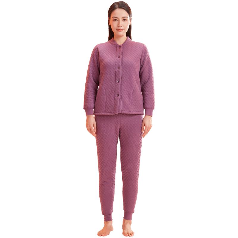 

Hengyuanxiang Women s 10A Antibacterial Air Cotton Thermal Set 4XL