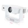 Upgraded HD Mini Projector with 230 ANSI, Android OS, Smart Gimbal Speaker, WiFi