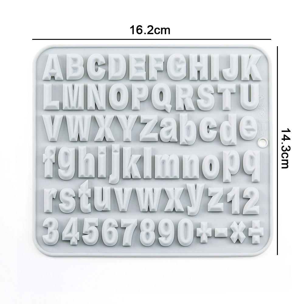 Silicone world DIY Silicone Chocolate Mold 26 Letter Number Chocolate Baking Tools Silicone Cake Mold Jelly Candy Mold 3D Mold