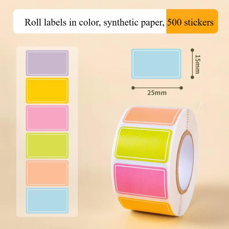 800/500/400pcs roll Colorful Waterproof Self Adhesive Labels Name Tags for Bottles Handwriting Notes Spice Stickers