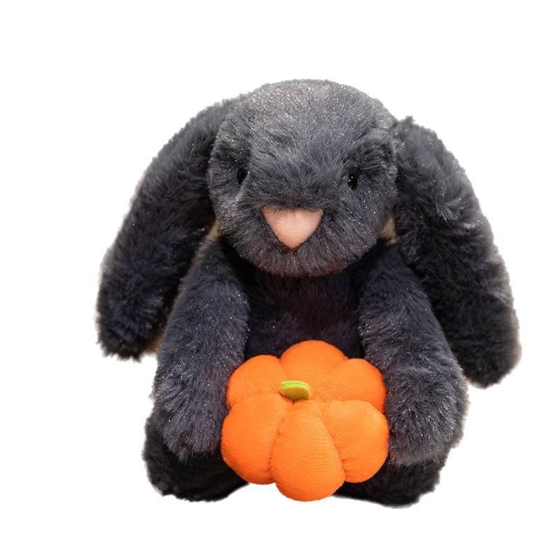 Adorable Peluche de Oso Calabaza de Halloween Relleno de Algodón PP Suave Juguete Animal Relleno Regalo