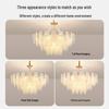 Oeny Feather Glass Bedroom Chandelier