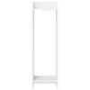 Plant Stand with Shelf White 30 X 30 X 100 Cm Engineered Wood