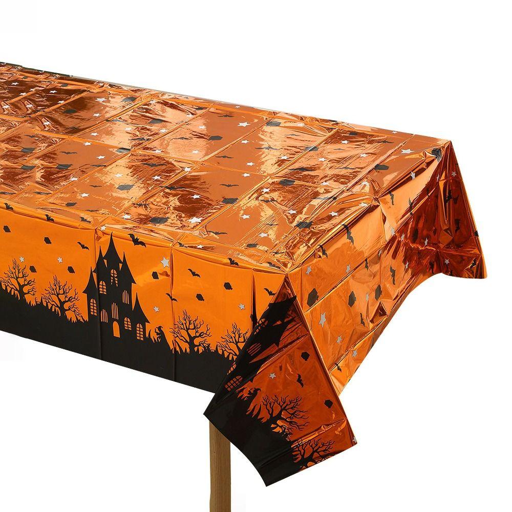 Plastic Material Disposable Tablecloth Rectangular Shape Rectangular Tablecloth  Horror Night