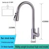TLXT Kitchen 304 Stainless Steel Pull-Out Sink Faucet
