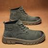 Men Shoes Male Moto Shoes Genuine Leather Men Boots Outdoor Casual Shoes For Men Platform Boots Ankle Boots High Quality