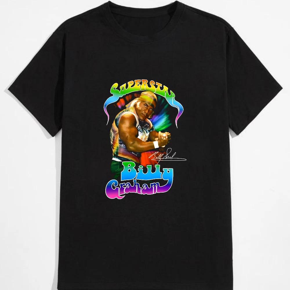 Superstar billy graham fan tshirt black s2xl unisex wrestling shirt S